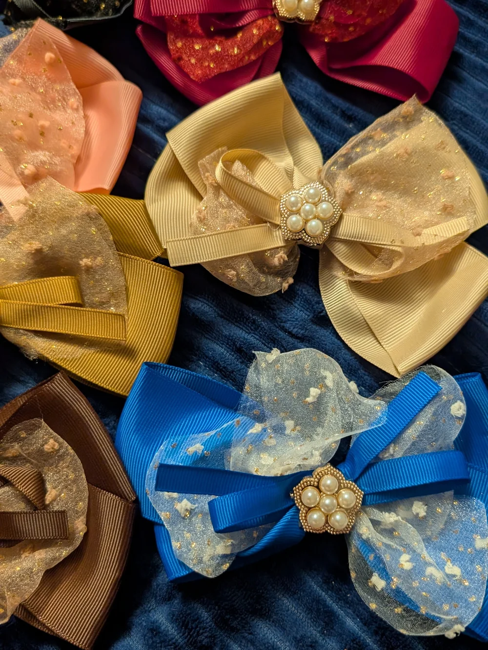 11 New Stacked Bow Headband Set in Mixed Colors